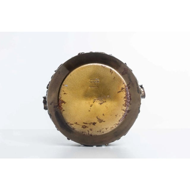 Metal 1950s Fantoni for Raymor Torched Copper Ashtray For Sale - Image 7 of 7