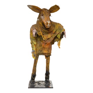 Nick Bottom Papier-Mâché Sculpture From Shakespeare's a Midsummer Night's Dream For Sale