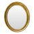 Vintage Oval Gilt Mirror For Sale
