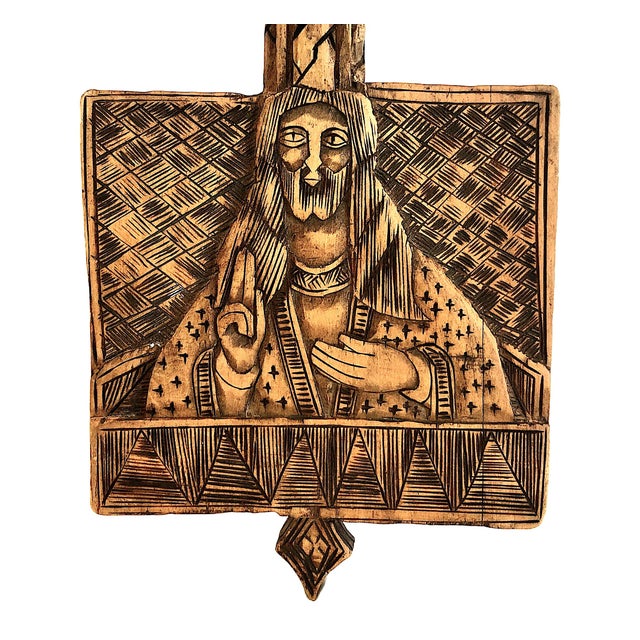 Ethiopian Coptic Processional Blessing Cross For Sale - Image 10 of 10