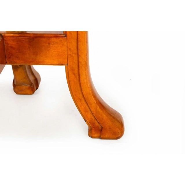 Mid-Century Organic Modernist Parquetry-Inlaid Birch Center Table For Sale - Image 12 of 12