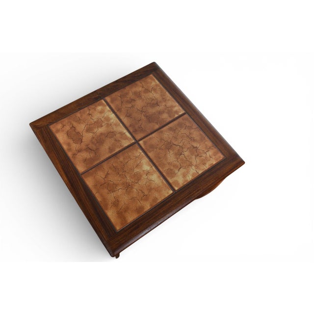 Mid-Century Modern Mid 20th Century Attributed to G Plan Astro Tile Top Nesting Tables in Teak #3 For Sale - Image 3 of 8