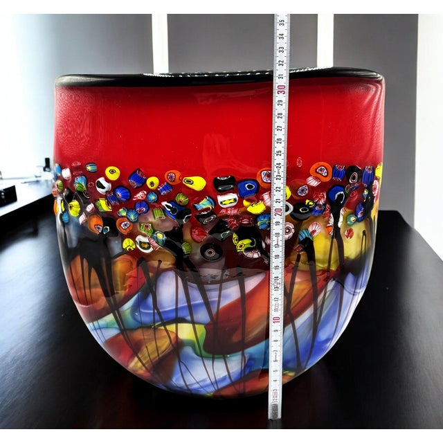 Murano Murrina Vase, 1980s For Sale - Image 4 of 17