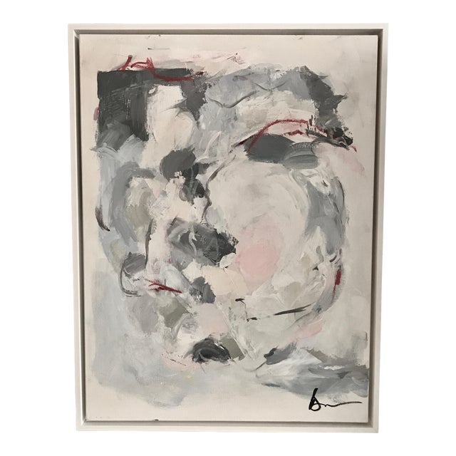 The Red String Abstract Framed Painting Chairish