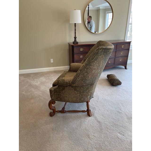 Ferguson Copeland Custom Wing Back Chair For Sale - Image 10 of 13