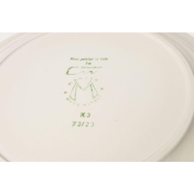 Set of Eight Italian Porcelain Salad and Dinner "Rainbow" Plates by Mancer For Sale - Image 16 of 16