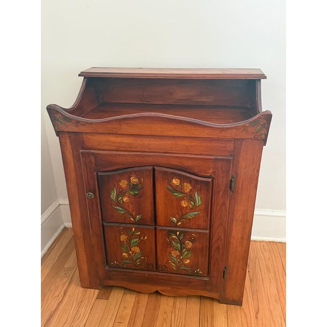 Primitive Pine Dry Sink Cabinet, Circa Mid 1900s For Sale - Image 12 of 16