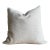 Otis Belgian Snow Linen Pillow 22 X 22 With Down Insert For Sale