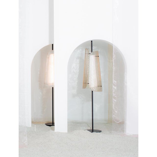 Bent Two Transparent Black Floor Lamp by Pulpo For Sale - Image 13 of 14