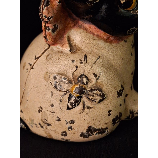 Antique Hubley Cast Iron Puppo Dog Coin Bank & Miniature Figure Set Grace Drayton For Sale - Image 15 of 17