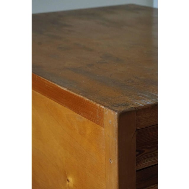 Mid-Century Large Danish Drawing Cabinet in Pine and Beech, 1960s For Sale - Image 4 of 18