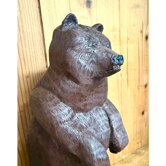 1920s Folk Art Bear Carving For Sale - Image 4 of 12