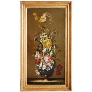 After Jan Van Os, Flowers Still Life, 2007, Oil on Canvas, Framed For Sale