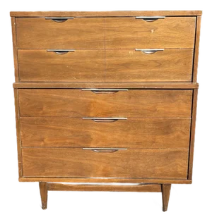 1960s Kent Coffey Tableau Mid-Century Modern Walnut Highboy Dresser