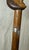 Antique 1800's Hand Carved Nut Wood Sterling Silver Man Face Walking Stick Cane For Sale - Image 12 of 17