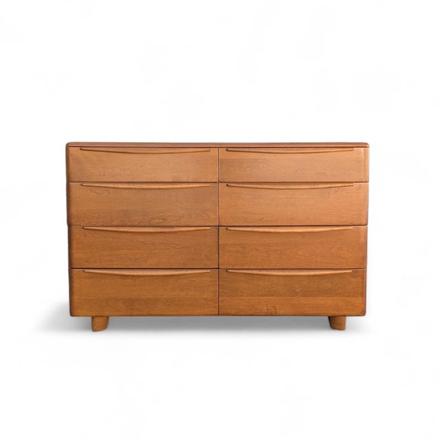 Mid 20th Century Heywood-Wakefield Mid-Century Modern 8-Drawer Lowboy Dresser For Sale - Image 11 of 18