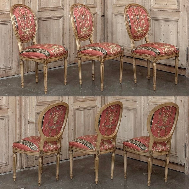 Set of 8 French Louis XVI Fruitwood Dining Chairs Includes 2 Armchairs For Sale - Image 10 of 18