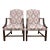 Vintage Chippendale George III Style Library Chairs - Pair For Sale