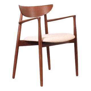 Mid-Century Modern Teak Armchair by Harry Østergaard for Randers Møbelfabrik, 1960s For Sale