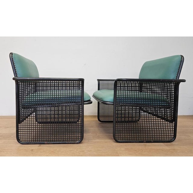 Vintage Italian Metal Armchairs by Talin Vicenza, 1970s, Set of 2 For Sale - Image 11 of 16
