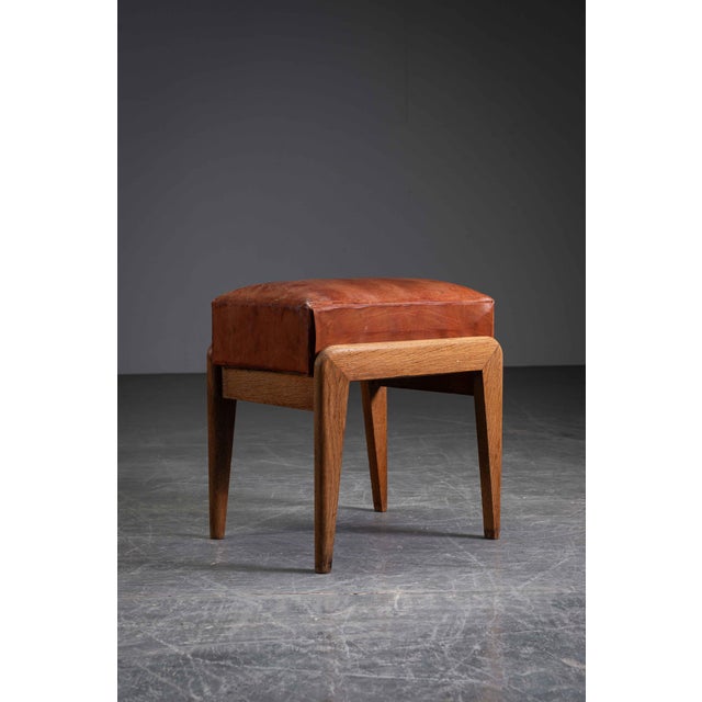 Art Deco Ottoman, 1940s For Sale - Image 4 of 10