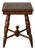 19th Century English Oak Side Table With Marble Top For Sale