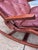 Brown Mid 20th Century Norway Teak and Leather Rocking Chair For Sale - Image 8 of 18