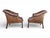 1960s Pair English Traditional Tufted Leather Club Chairs With Nailhead Trim For Sale In Los Angeles - Image 6 of 15