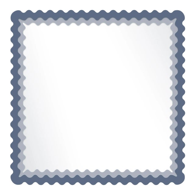 Fleur Home x Chairish Carnival Chaos Square Mirror in Distance, 48x48 For Sale