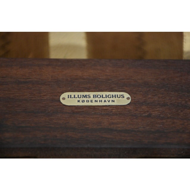 1960s h.w. Klein Bramin Leather Black Lounge Chair and Ottoman For Sale - Image 12 of 13
