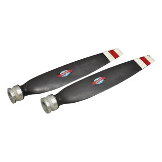 Vintage McCauley Tcp3ea Aluminum Propeller Blades Model 90dcb-8 - 2 Pc Set For Sale
