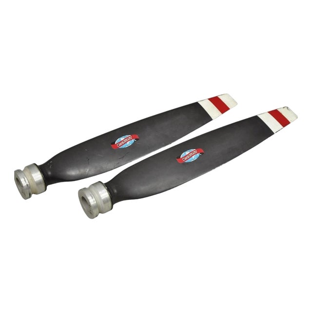 Vintage McCauley Tcp3ea Aluminum Propeller Blades Model 90dcb-8 - 2 Pc Set For Sale