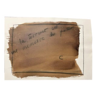 Angel Alonso, La terreur est un memoire du \., Ink on Paper, 1960s For Sale