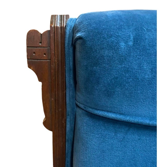 Wood Pair of Antique Eastlake Victorian Parlor Chairs From the 19th Century For Sale - Image 7 of 9