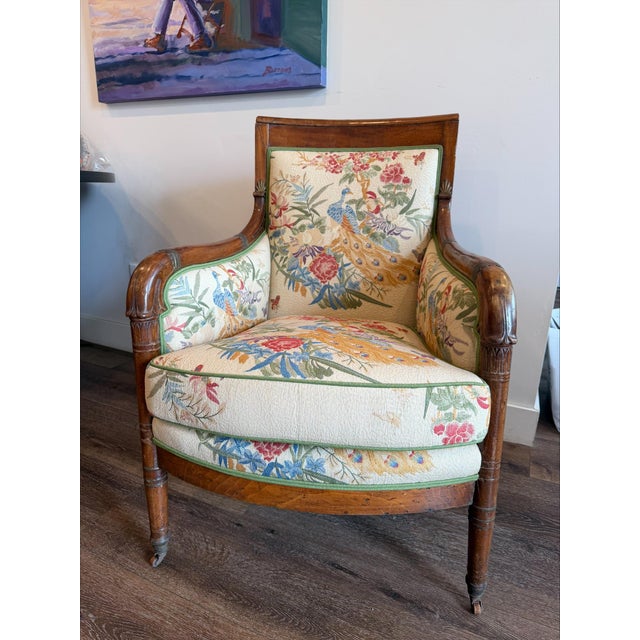 Vintage French Louis XVI Armchair For Sale - Image 9 of 11