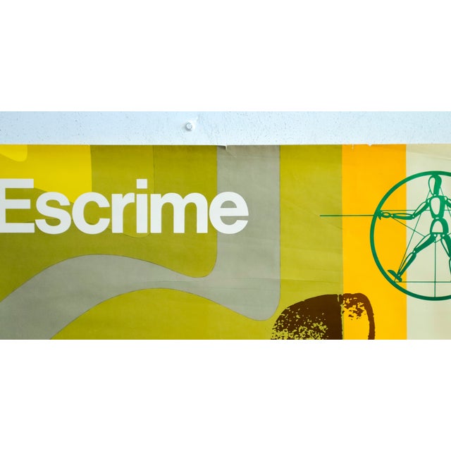1970s 1973 Fencing Poster, Government of Quebec, Ministry of Education (Haut-Commissariat À La Jeunnesse)- Guy Lalumière - Escrime For Sale - Image 5 of 5