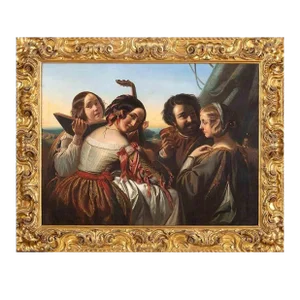 Henry Guillaume Schlesinger, The Musik-Making Society, 19th Century, Oil on Canvas