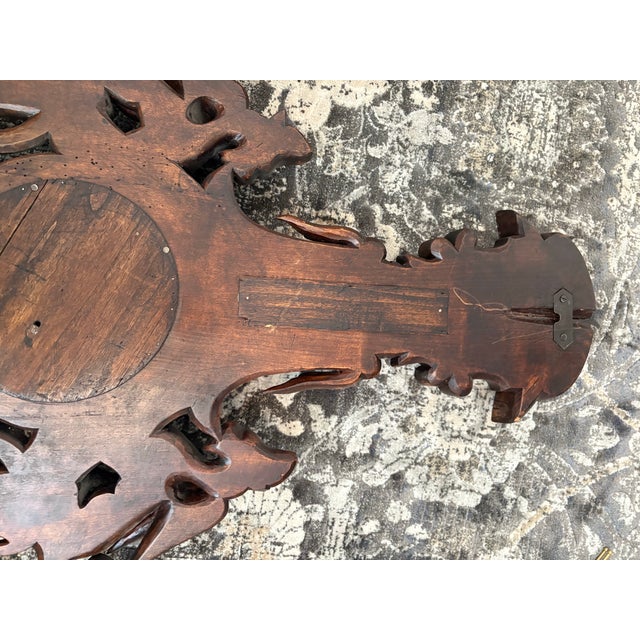19th Century French Black Forest Style Carved Griffin Mirror For Sale - Image 12 of 12