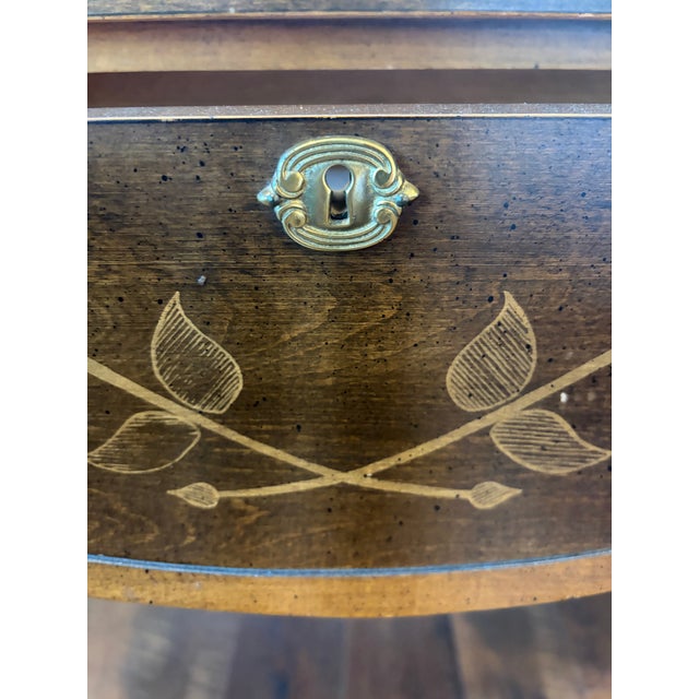 Wood Mid 20th Century French Provencial Writing Desk by Brandt For Sale - Image 7 of 12