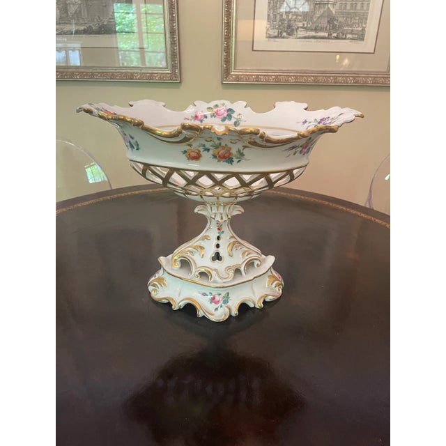White Mid 1800s Old Paris Porcelain Centerpiece For Sale - Image 8 of 8