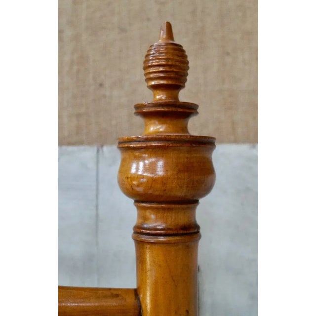 French Victorian Faux Bamboo Hall Stand For Sale - Image 15 of 16