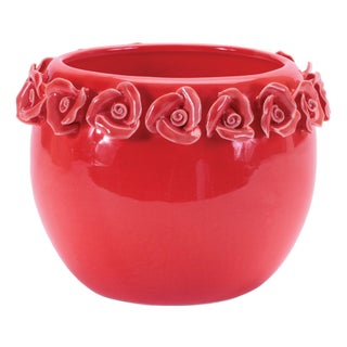 Storeware Bud Vase with Floral Accent (Set of 2) For Sale
