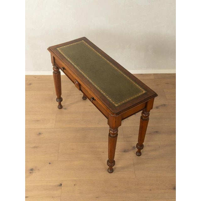 Animal Skin Antique Console Table with Fine Leather Writing Surface For Sale - Image 7 of 12