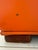 Vintage Orange Vinyl Storage Ottoman, Rectangular For Sale - Image 10 of 12