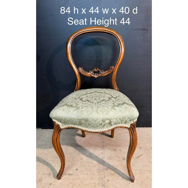 Cabriole Leg Desk Chair, 1870 For Sale - Image 4 of 8