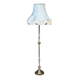 Brass Standard Lamp, 1920s For Sale