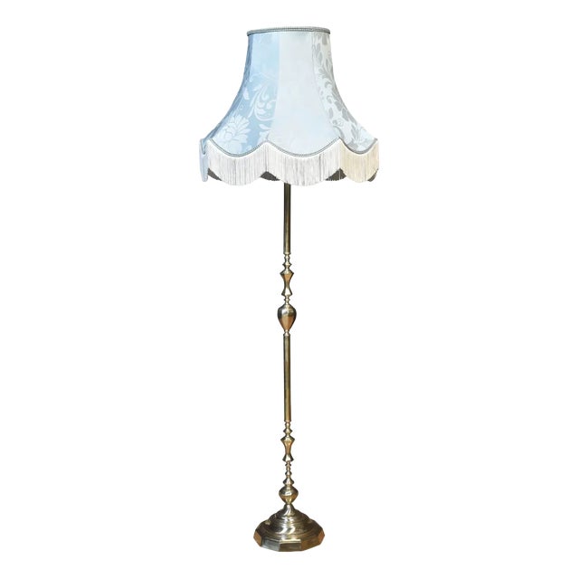 Brass Standard Lamp, 1920s For Sale