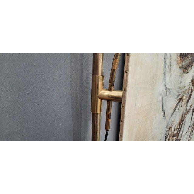 Regency Brass Wall Lamp by Florian Schulz, 1970s For Sale - Image 13 of 14