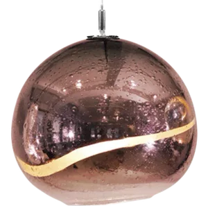 Solaris Pendant Light from the Vista Swirl Collection in Amethyst