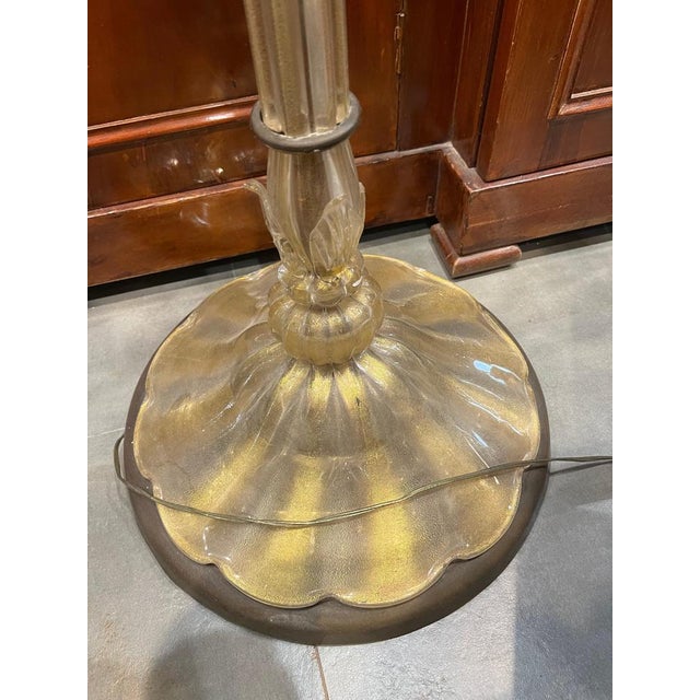 Floor Lamp in Gold and Murano Glass, 1960 For Sale - Image 13 of 16